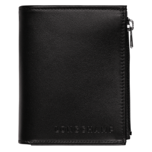 Carteras Longchamp Baxi Cuero Women Wallets Mujer Negros | BTFVXA850