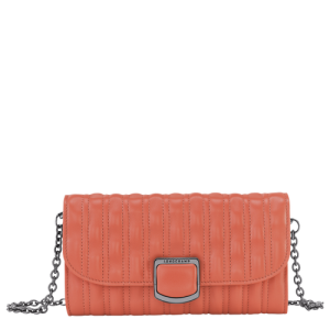 Carteras Longchamp Brioche Cuero Women Wallets Mujer Rosas | MZHCUD596