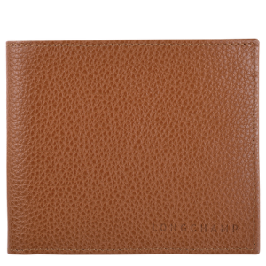 Carteras Longchamp Le Foulonné Cuero Women Wallets Mujer Marrom | GESUBV750