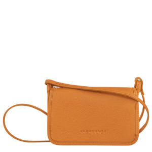 Carteras Longchamp Le Foulonné Cuero Women Wallets Mujer Naranjas | GTWIOK306