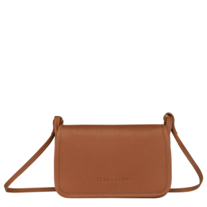 Carteras Longchamp Le Foulonné Cuero Women Wallets Mujer Marrom | HILPWA852