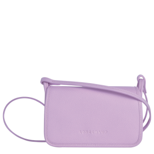 Carteras Longchamp Le Foulonné Cuero Women Wallets Mujer Morados | IFORNM017
