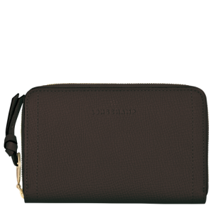Carteras Longchamp Mailbox Cuero Women Wallets Mujer Marrom | CTUFKA973