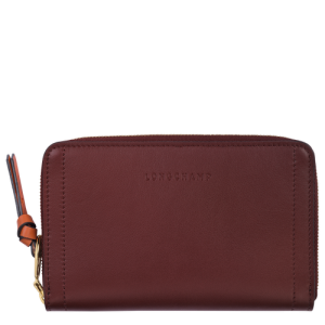 Carteras Longchamp Mailbox Cuero Women Wallets Mujer Rojos | EBPXZD465
