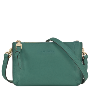 Carteras Longchamp Mailbox Cuero Women Wallets Mujer Verdes | FWHOXD523