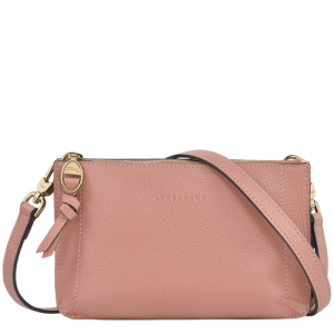 Carteras Longchamp Mailbox Cuero Women Wallets Mujer Rosas | LFYSOJ579