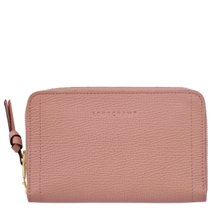 Carteras Longchamp Mailbox Cuero Women Wallets Mujer Rosas | NUJZEV467