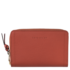 Carteras Longchamp Mailbox Cuero Women Wallets Mujer Naranjas | ONELPA793