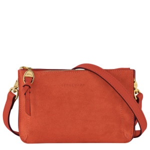 Carteras Longchamp Mailbox Soft Cuero Women Wallets Mujer Naranjas | YAFOCH207
