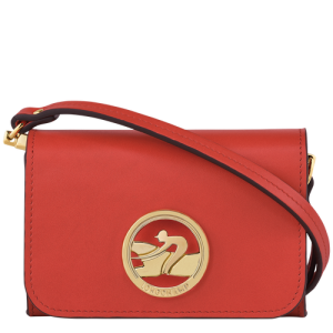 Monederos Longchamp Box-Trot Cuero Women Coin Purses Mujer Naranjas | PLFYRN237