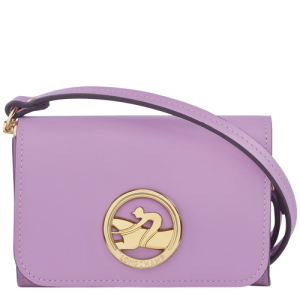 Monederos Longchamp Box-Trot Cuero Women Coin Purses Mujer Morados | QXCSAL031