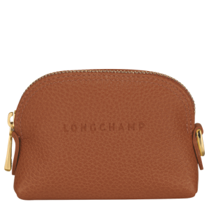 Monederos Longchamp Le Foulonné Cuero Women Coin Purses Mujer Marrom | LAFHBC879