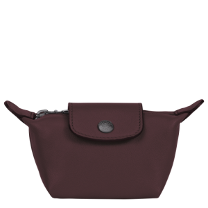 Monederos Longchamp Le Pliage Cuir Cuero Men Coin Purses Hombre Rojos | NOGURQ826