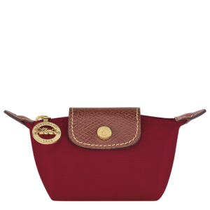 Monederos Longchamp Le Pliage Original Lona, Recycled canvas Women Coin Purses Mujer Rojos | FXHNTC963