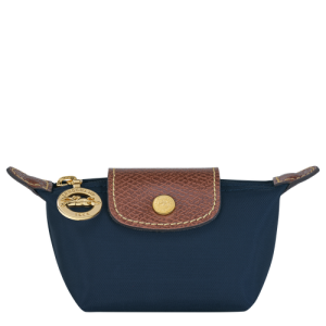 Monederos Longchamp Le Pliage Original Lona, Recycled canvas Women Coin Purses Mujer Azules | XALBPG702
